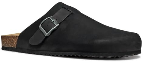 Geox U GHITA C, Sandalo Scorrevole Uomo, Black, 43 EU