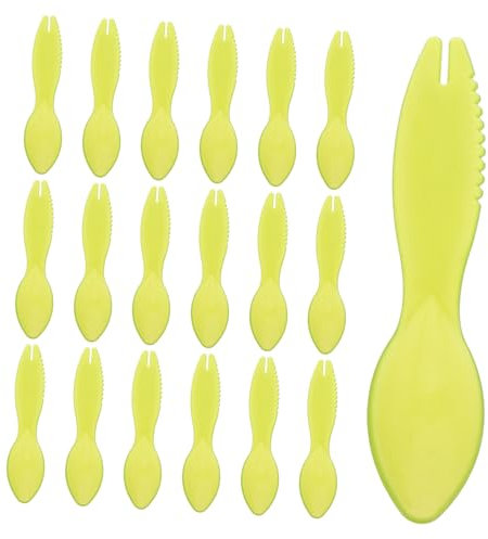 TOPPERFUN 20 Pezzi Cucchiaio Kiwi da Utensile per Sbucciare e Dividere Frutta Gadget per Kiwi e Altri Facile da Usare e Riusabile