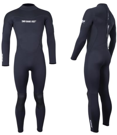 Two Bare Feet Thunderclap Men’s Full Length Wetsuit 2.5mm with Back Zip – Lightweight Flexible Summer Surfing Suit for Swimming, Snorkelling, Paddleboarding & Diving