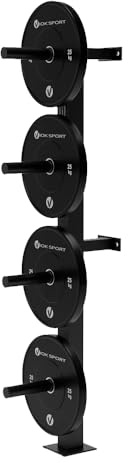 Soporte de Pared para Discos Olímpicos Viok Sport – Acero Reforzado - 4 Brazos - Gimnasio Profesional y Home Gym