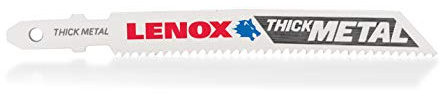 LENOX Tools 1991595 T-Shank Power Arc Thick Metal Cutting Jig Saw Blade, 3 5/8 x 3/8 14 TPI, 3 Pack