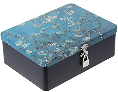 Cabilock Scatola di Immagazzinaggio con Lucchetto Retro Stile di Contenitore di Caramella di Cioccolato per tè E caffè di Monili Cosmetici Foto Regalo Caso può per Cucina di