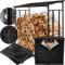 heidenfeld Brennholzregal BR100 - Regenabdeckung für BR100 - Kaminholzregal - Holzlager - Kaminholzlager mit Dach - Holzregal - Feuerholzregal (Abdeckung 135x165cm)