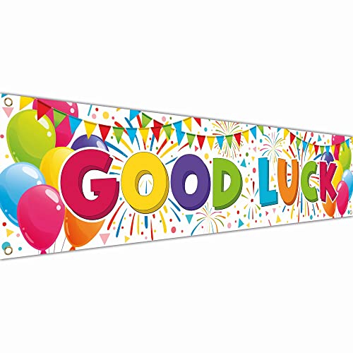 Viel Glück Banner und Dekoration - We Will Miss You Banner - Sorry Your Leaving Dekorationen - 180 x 40 cm (Weiß)