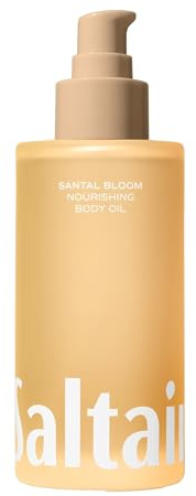 Saltair Body Oil - Luxurious Santal Bloom After Shower and Bath Oil for Women and Men. Botanical, Non-Greasy, Well-Absorbing Moisturizer for Hydrating Dry Skin – 4oz Pump Bottle