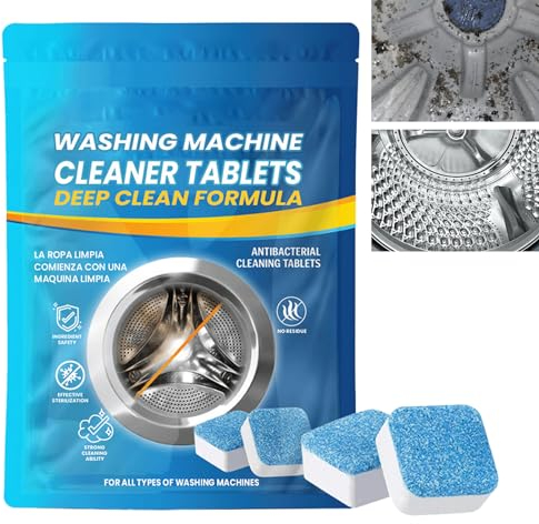 KOAHDE Waschmaschinen Reinigung Tabs,5-in-1 Waschmaschinenreiniger,Waschmaschine Reinigung Schaum,Waschmaschine Reiniger,Waschmaschinen Tiefenreinigung Tablette,Waschmaschinen Reinigung Tablettes