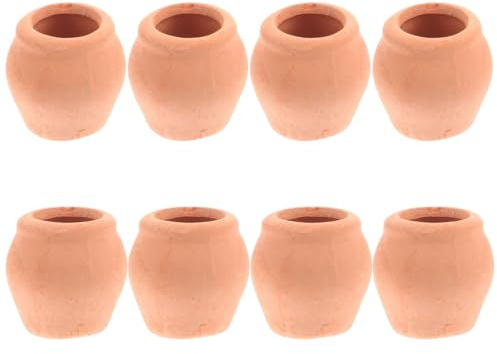 POPETPOP Mini Macetas De Cerámica para Suculentas 0.90 Pulgadas Maceteros Pequeños De Barro para Decoración De Oficina Hogar Y Jardín