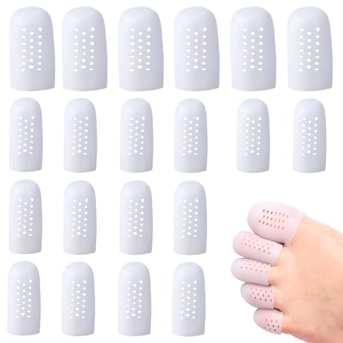 20 Stück Silikon-Zehenkappen Extrabreit | Atmungsaktiver Zehenschutz für Große Zehen | Weiche Gel-Polster gegen Hühneraugen, Schwielen & Blasen für Sport, Alltag & Diabetiker