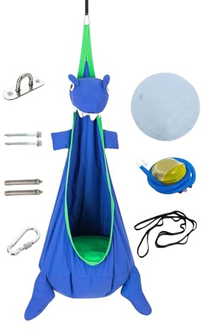 Sedia a dondolo per cameretta dei bambini, seduta traspirante, per bambini, per cameretta dei bambini, giardino, terrazza, campeggio, Natale