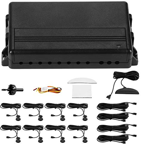 Parking Sensor Kit, Universal Parking Sensor 8 Sensor Auto Rückseiten Unterstützung Summer LED Anzeige Parkhilfe Assistants Reminder Sicherheit Einparkhilfe