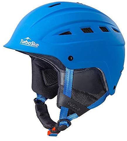 TurboSke Ski Helmet, Snowboard Helmet, Snow Sports Helmet for Men Women and Youth (Blue, L)