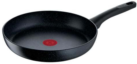 Tefal Pan G2810672 Black Stone 28 cm, Rivestimento antiaderente, Indicatore di riscaldamento della padella Termo-Signal