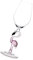 FOMIYES Creative Flamingo Cocktail Glasses Martini Goblet Glass Tableware Unique Bar Wine Glasses Long Stem Wine Glasses Pink