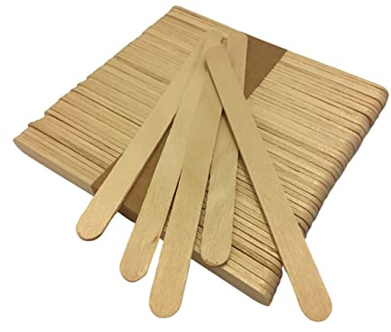 SEQUENTIAL - 50 Pack Natural Wooden Lolly Sticks Plant 114mm x 10mm x 2mm. Plant Labels Garden Identifiers. Wooden Lollipop Stick for Craft (50 Lolly Sticks)