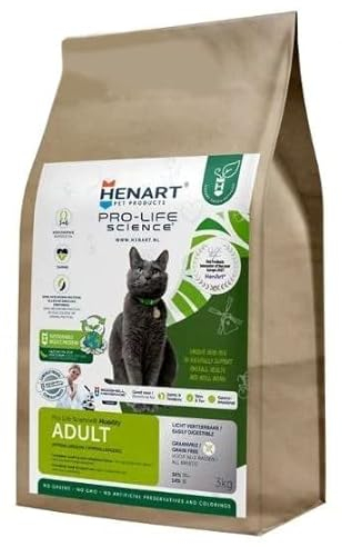Henart Insecto gato adulto con dobladillo membrana de cáscara de huevo comida para gatos