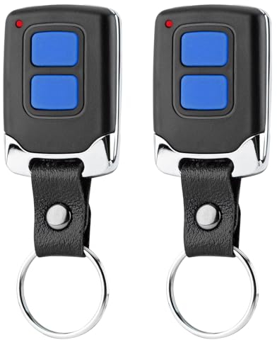 DDcafor Confezione da 2 telecomandi per Hörmann HSE2-868 HSM4-868 HS4-868 HS(M) 2/4, ricambio per Hörmann Blue Button 868,3 MHz telecomando, apriporta garage, mini telecomando portatile