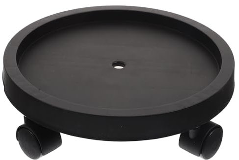 Milisten Tenedor De con Ruedas Bandeja para Flores con Recolector De Agua Plato De Almacenamiento para Jardinería Interior y Exterior y Práctico