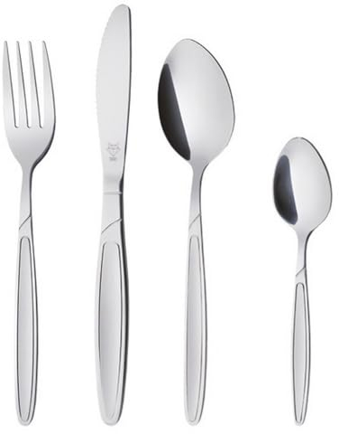 Gustav Voss 24-teiliges Besteck-Set BERLIN Besteckset für 4 Personen Menübesteck 6 x Gabel 6 x Messer 6 x Kaffeelöffel 6 x Menülöffel