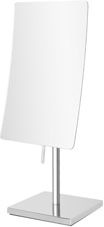 Nicesail Miroir de Table Salle de Bain Miroir Grossissant sur Pied x3 Argent Miroir Maquillage Rectangulaire Parfait pour Maquillage, Rasage et Hôtels