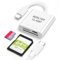 SD Card Reader USB C, SD/Micro SD/TF Card Reader, USB C 3.0 Memory Card Reader with Type C Charging Port, for iPhone Series, MacBook, Laptop, Tablet, Smartphone