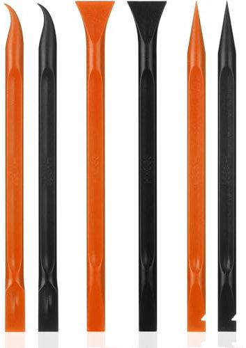 6 Pcs Plastic Scraper - Non-Scratch Crevice Cleaning Tool Multi-Purpose Scraper Pen-Shaped Scraper Tool for Tight Spaces, Kitchen, Crevices, Food, Paint