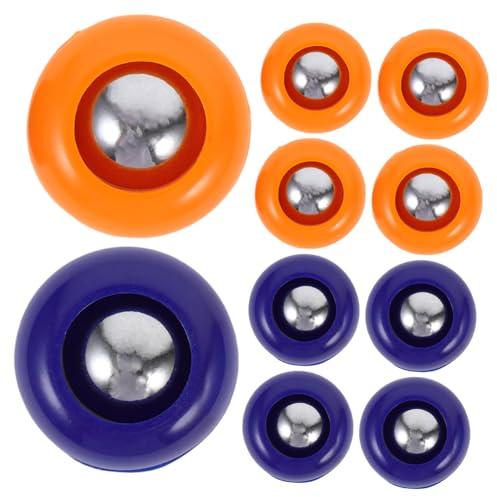 Sosoport Jeu de Palets et Curling 20 Pièces en PP Boules Mini Curling et Quilles de Bowling pour Réunions Familiales en Intérieur, Équipement Sportif Polyvalent Glissant
