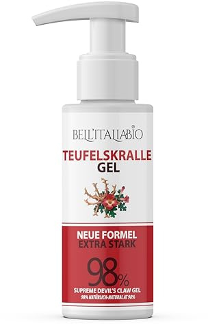 Artiglio del Diavolo Extra Forte Gel al 98%, Pomata Artiglio del Diavolo Formula Naturale e Professionale per Massaggi a Muscoli e Articolazioni (100 ML)
