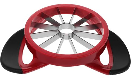 OFFSCH Cortador de Manzanas Acero Inoxidable Cuchillas Afiladas Cortador y Descorazonador de Frutas para Cocina Mango Antideslizante Divisor de Frutas para Naranja y Cítricos