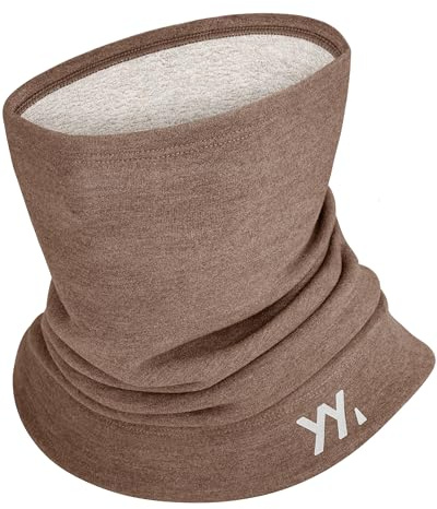 YANIKY Winter Warm Schlauchschal Damen Herren Fleece, Modal-Wolle Mix Schal Thermo Loop Schal Halswärmer, Winddicht Halstuch für Skifahren Fahrrad