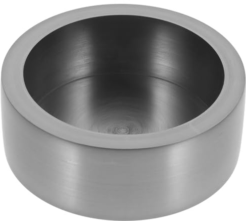 FUOYLOO Crisol para Fundir Metales de Grafito Negro Redondo de 80ml, Molde para Fundición de Metal Alta Resistencia y Rendimiento para Fundición a Alta Temperatura