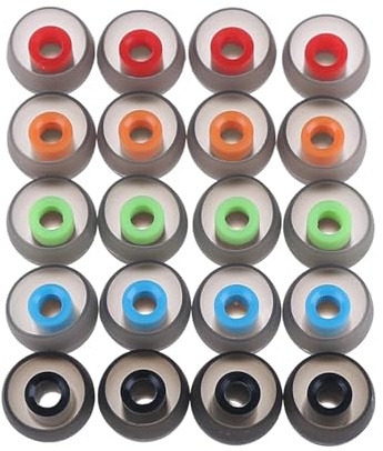 Silikon öronproppar 120 st L/S öronspetsar hörlurar mjuk silikon in-ear öronpropp/ärm (L 12 mm)