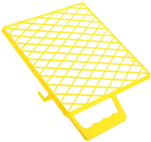 GOOHOCHY Rejilla de Pintura para Bandejas con Estructura de Plástico Abs Amarilla, Diseño Multifuncional Práctico para Proyectos de Pintura