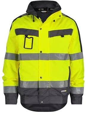 DASSY® Lima Warnschutz Winterjacke - Größe 3XL - NEONGELB/ZEMENTGRAU