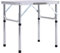 vidaXL Campingtisch Klappbar Klapptisch Koffertisch Gartentisch Falttisch Partytisch Picknicktisch Aluminiumtisch Weiß Aluminium 60x45cm
