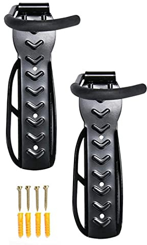 ALAYSTAR PREMIUM SET OF 2 VERTICAL WALL MOUNTED BICYCLE STORAGE HANGING HOOKS – IDEAL FOR STORING BICYCLE AND SAVES SPACE
