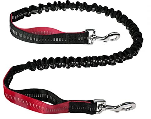 DONGKER Bungeeleine für Hunde, 120cm Bis 150cm Elastische Hundeleine für Joggingleine, Verlängerung für Hundeleine, Reflektierend Ersatzleine für Kleine, Mittelgroße und Große Hunde