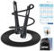 Springseil Erwachsene Fitness, Professionelles 3M PVC Speed Jump Rope Mit Trainingsposter, Verstellbares ABS Rutschfester Griff Sport Springseil Für Männer, Frauen, Kinder und Mädchen