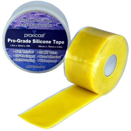 Proxicast Self Fusing Silicone Tape Waterproof - 1.5 x 15' Roll - Yellow