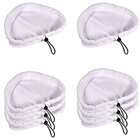 Hazrcvr Dampfbesen Ersatztücher 8 Stück Dampfbesen Dreieckig Ersatzbezug Steam Mop Pads Dampfbesen Zubehör für Hause Reinigung