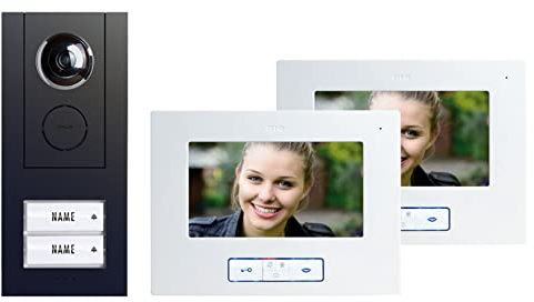 M-e modern-Electronics Vistus VD ALU 6720A Vistus Video-Türsprechanlage Kabelgebunden Komplett-Set