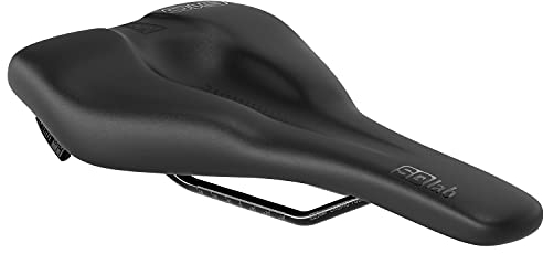 SQlab Unisex – Erwachsene 610 Ergolux Active 2.1 Trekking MTB Tour & Travel Fahrradsattel, Schwarz, 17 cm