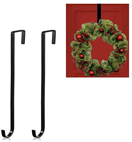 Mienocol julkrans metallhängare krok för tjock ytterdörr, girlang hängare hängande krok hållare över dörren krans dörrhängare krokar för jul hem kontor dörr vägg bröllop krans dekorationer