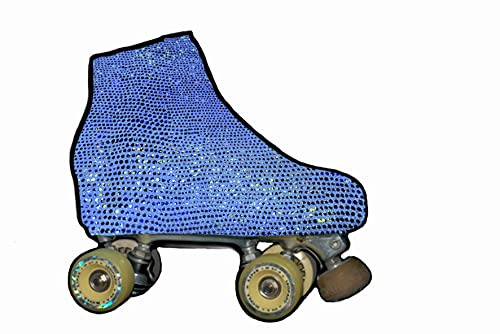 SILVYE Fundas Cubre Patines Especiales Brillantes Y Metalizadas para Patinaje ARTÍSTICO (Turquesa, Talla M)