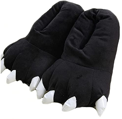 YILANLAN Cartoon Griffe Chaussons Paw Chaussures en Peluche Dinosaur Griffe Pantoufles Hiver Maison Unisexe Halloween Animal Costume