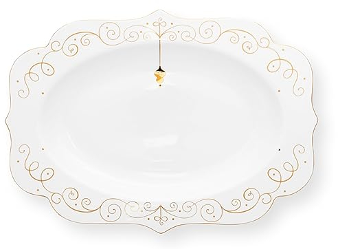 Pip Studio Royal Winter White Platte oval 40x28,5cm