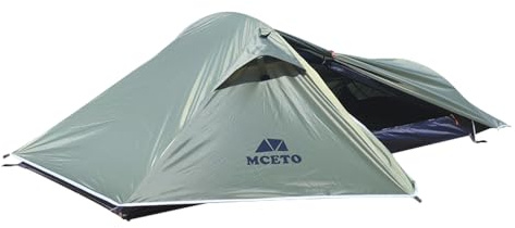HUIOP Backpacking Tent 1 Person Ultralight Aluminum Pole Stormproof Camping Tent Suitable for Four Seasons Single Person Tent,Best one Person Tent