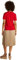 Tommy Hilfiger Damen T-Shirt Kurzarm Contrast Flag Tee mit Rundhalsausschnitt, Rot (Primary Red), XL