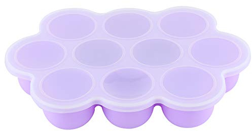 Lebensmittel-Gefrierform, Lebensmittel-Gefriertablett, BPA-frei, Ungiftig, für Schokoladenjoghurt (PURPLE)
