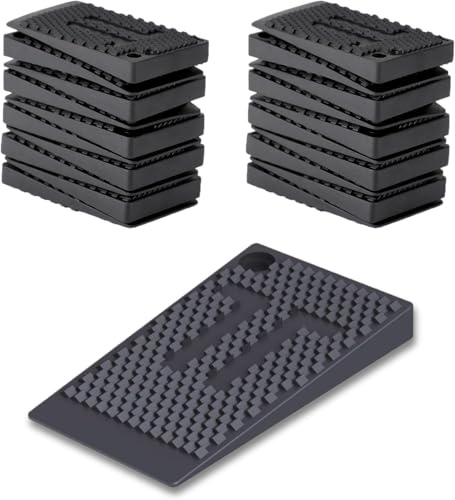 Set di 20 Zeppe in Plastica per Livellatori, Spessori in Plastica Cunei, Livellatori Flessibili per Mobili per Stabilizzare e Livellare