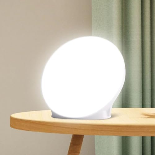 LOGT Lampe de Jour 10000 Lux Lampe de Luminothérapie LED avec 6 réglages de minuterie Lumière du Soleil Soleil Bionique Variateur Triste Lampe de Luminothérapie Design Compact Lampe de Soleil